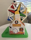 Vintage Fisher Price Music Box Ferris Wheel Carnival Works Smoothly 2 Figures