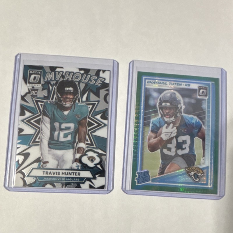 Panini Donruss Optic 2025 Jaguars Rookie 2-Card Lot Travis Hunter/Tuten #3 #272