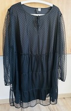 H&M  Babydoll Kleid Gr.4XL tolles festliches Kleidchen schwarz Weihnachten TOP