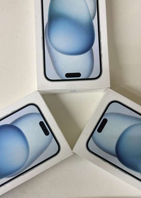 OEM Apple iPhone 15 Plus Blue Color Empty Box  Lot of 3  | No Phone Included