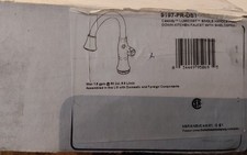 DELTA 9197-PR-DST Single Handle Pull Down Kitchen Faucet Polished Chrome