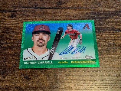 2025 Topps Chrome Platinum Corbin Carroll CPA-CC Auto /75 Green Mini Diamonds