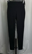 Spanx Assets Ponte Shaping Leggings Womens Black Pull On Stretch Pants Small