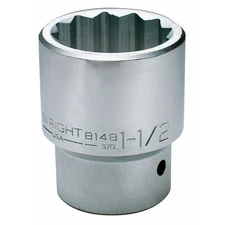 Wright Tool 8162 1 In Drive, 1-15/16" 12 Pt Sae Socket, 12 Points