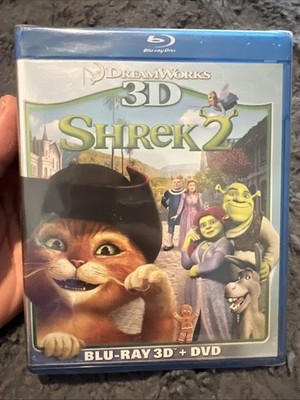 Shrek 2 (Blu-ray 3D + DVD)   Rare 3D Edition, New & Sealed, Collector s A-1100