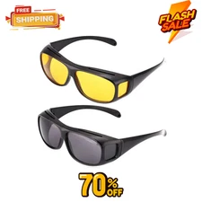 Unisex Night Vision UV Protection Anti-Glare Car Night Driving Glasses Gift