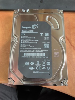 Seagate Barracuda 3TB 7.2K RPM 3.5'' SATA Internal HDD (ST3000DM001) Black Label