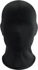 2 Piezas Máscara Facial Completa Negra Cubierta Sin Rostro Máscaras para la Piel Halloween Juegos con disfraces