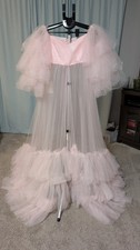 Pregnancy Dress Maternity/photoshoot baby shower Pink Tule Size Medium 