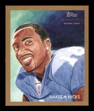 2009 Topps National Chicle Hakeem Nicks #C122 Mini Rookie Gold
