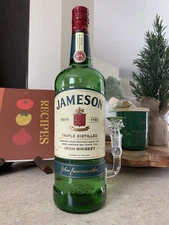 Jameson Bottle Bong Water Pipe Smoking Rig Glass Upcycled Handmade 14mm Hookah