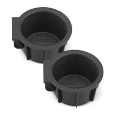 2X High Quality Cup Holder Insert For Ford F150 Flow Through Console 2009-2014