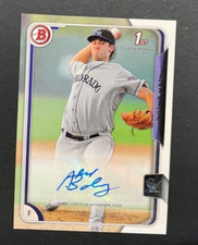 2015 Bowman 1st - Alex Balog #PA-AB Colorado Rockies - AUTO