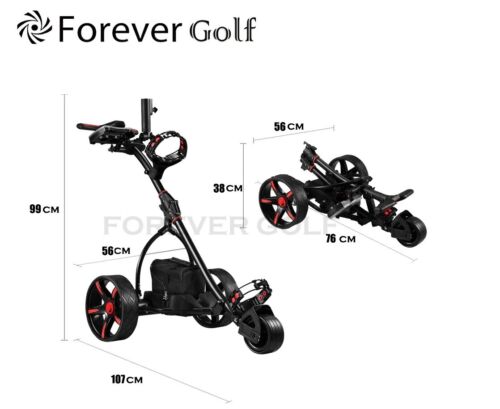 Forever Golf buggy Electric Motorised golf trolley with 36AH Deep Cycle Battery - Picture 6 of 17