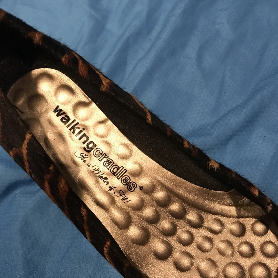 Zapatos de salón cómodos informales con estampado animal con cunas para caminar para mujer 8 Foto 3 de 4