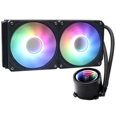 RGB 240mm CPU Cooling Fans Water Liquid Cooled HeatSink Cooler For intel AMD CPU