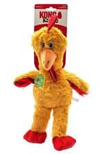 KONG Knots Chicken Md/Lg Squeaky Soft Plush Low Stuff Dog Toy 14"