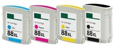 4-Pk/Pack 88XL Ink Cartridges For HP Officejet Pro L7500 L7550 L7580 L7590 L7600
