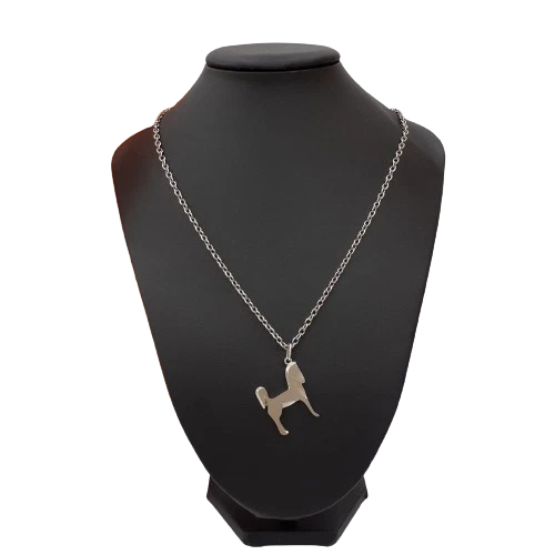 HERMÈS Collana ciondolo Hermes Signature tono argento cavallo Panache con scatola dal Giappone