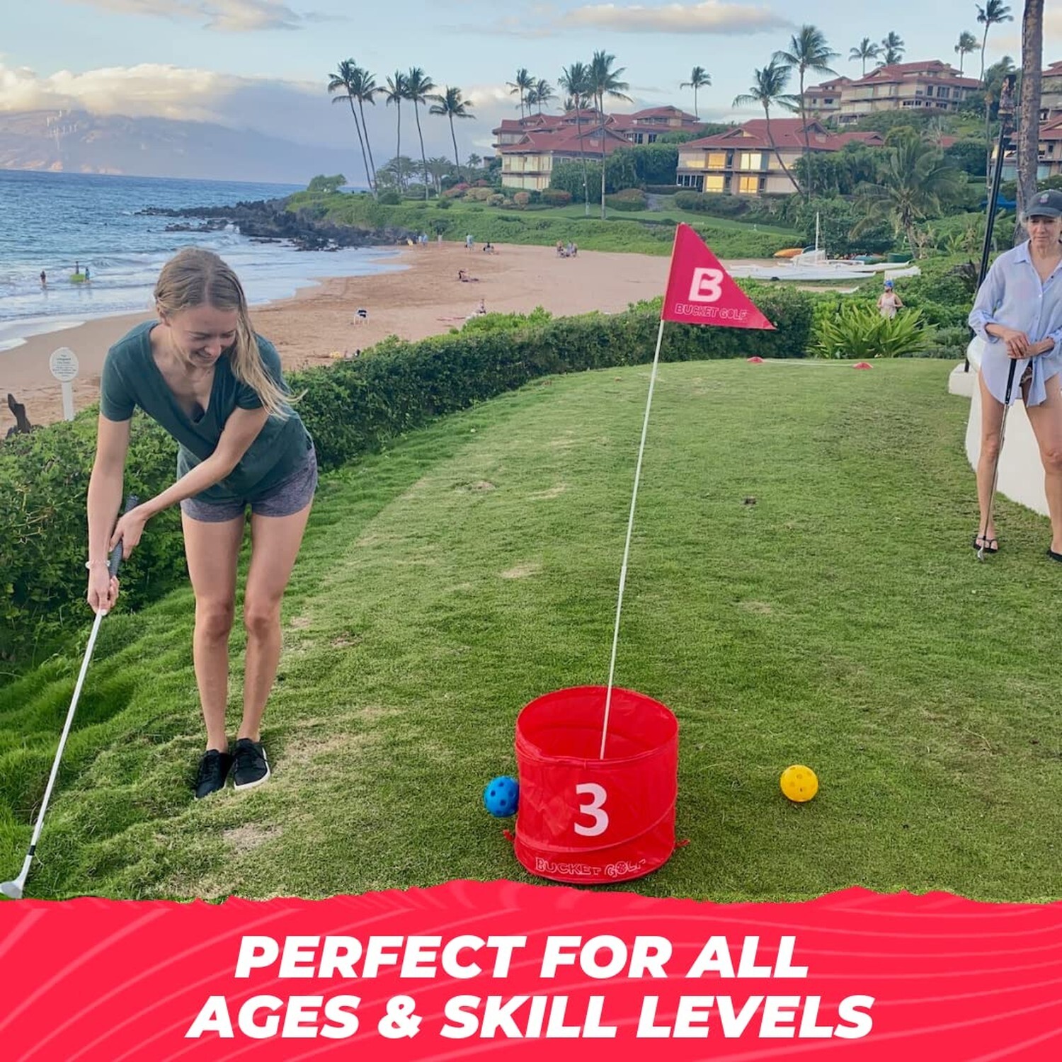 BucketGolf Game Pro The Ultimate Backyard Golf Game For Family Adults