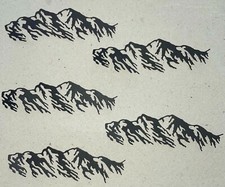 5 MOUNTAINS cardstock paper die cut embellishments scrapbook / card making