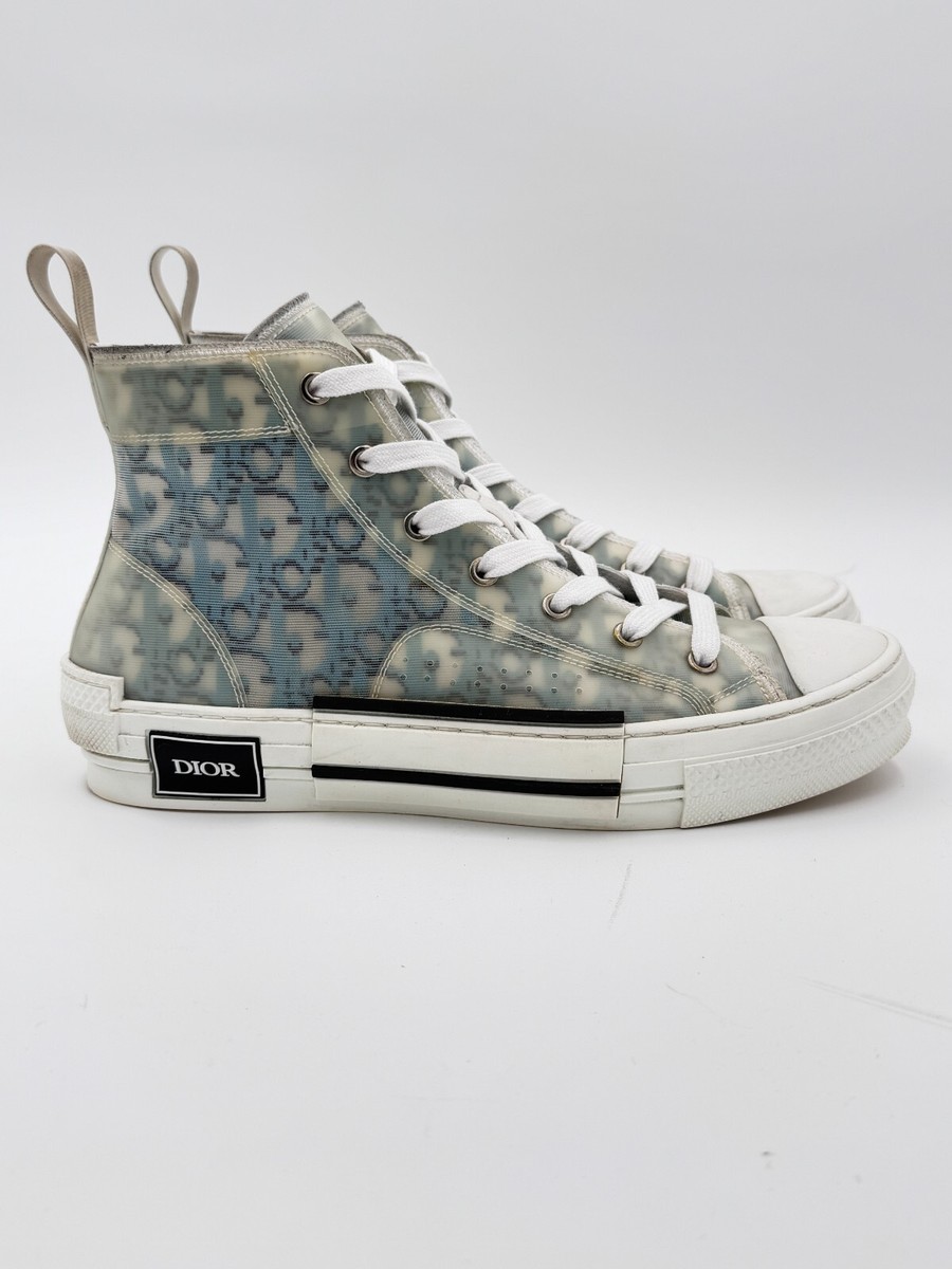 Size 41 / US 8 - Dior B23 High Top Sneaker Blue Oblique | eBay