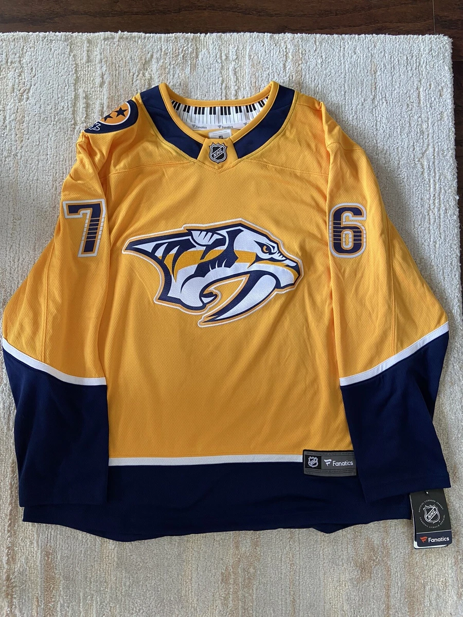 NHL Men's PK Subban Nashville Predators Fanatics Breakaway Jersey Size  M-XXL