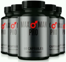 (5 Pack) Max Man Pro Advanced Male Health Supplement to Boost Energy & Endurance