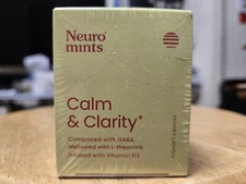 NeuroGum Calm & Clarity Mints (72 Pieces) - Sugar Free with L-theanine + GABA +