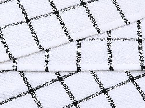 Cotton Dish Towels for Kitchen Wash Cloths Terry Dish Cloths, Set of 8, Light - Picture 5 of 7