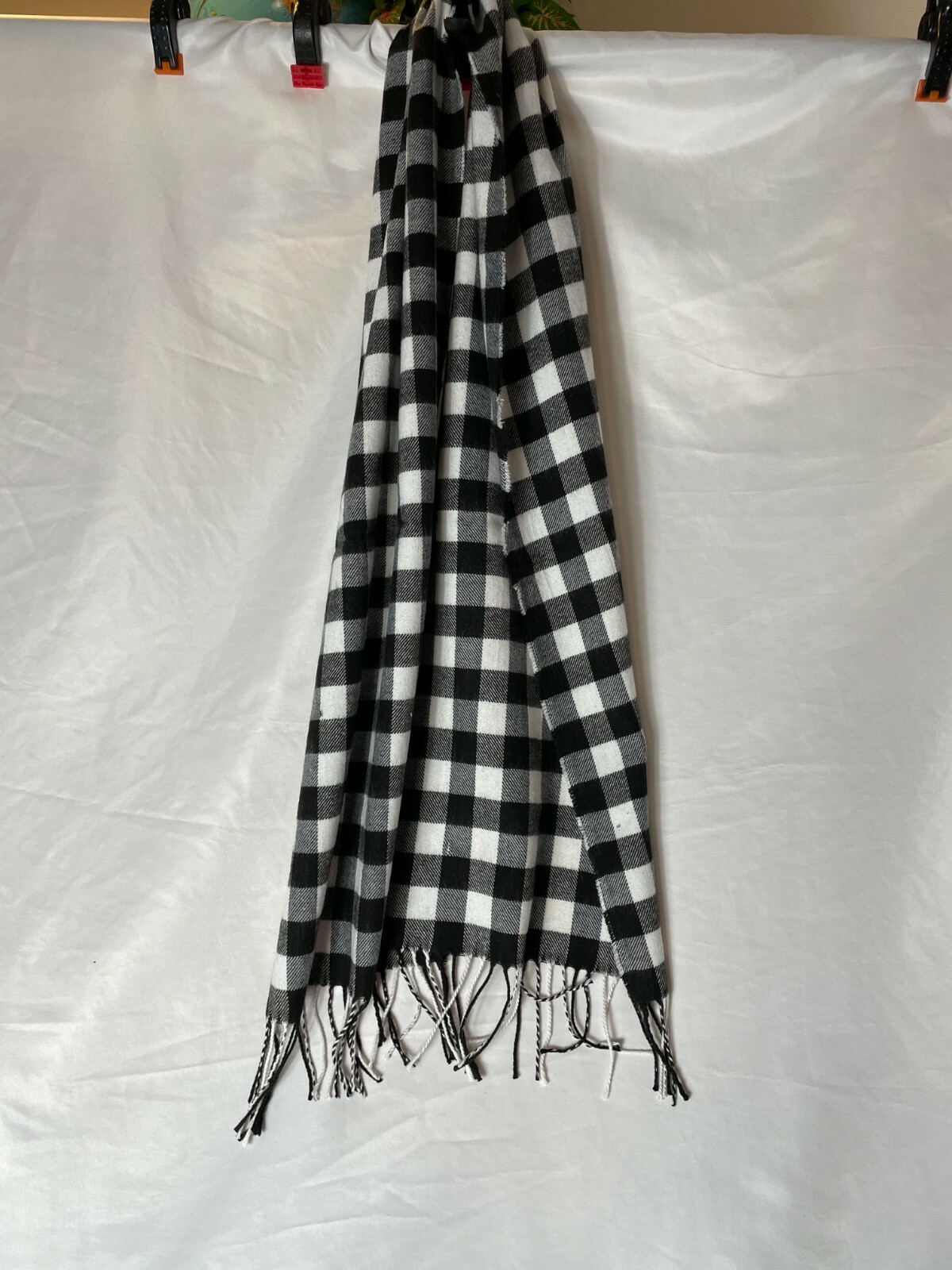 Italy Design Scarf Women's 65"x12" MultiPlaid Cashmere feet eBay