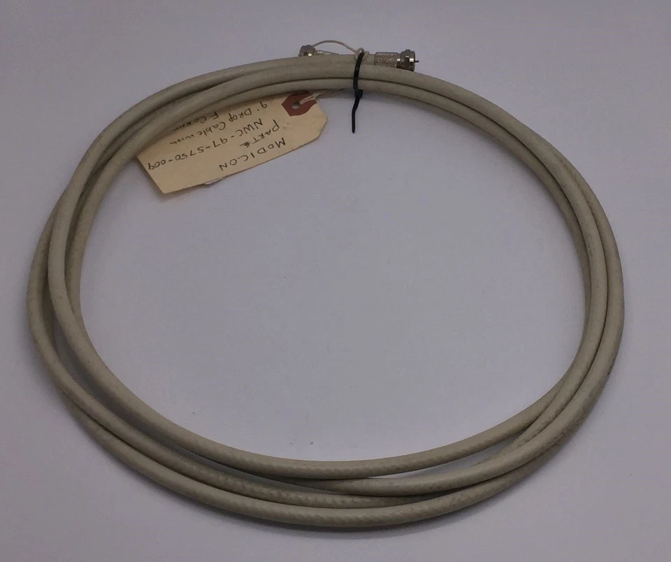  Modicon NWC-97-5750-009 Drop Cable w/ F Connector 9Ft  - Image 3 of 3