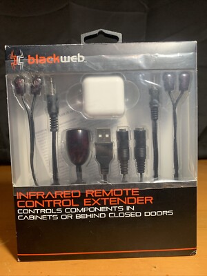 New Blackweb INFRARED REMOTE CONTROL EXTENDER Control 4 Devices Behind Doors