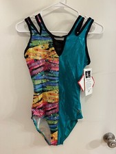 Alpha Factor Shannon Miller Gymnastics Leotard Adult Large AL Competition Dance