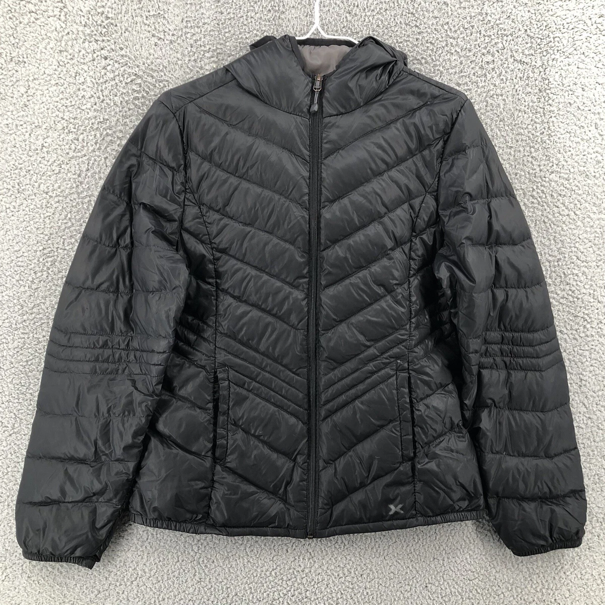 Xersion Packable Premium Down Puffer Jacket Coat Hooded Women'