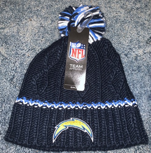 Winter Knit Pom Beanie Hat- Navy Blue 