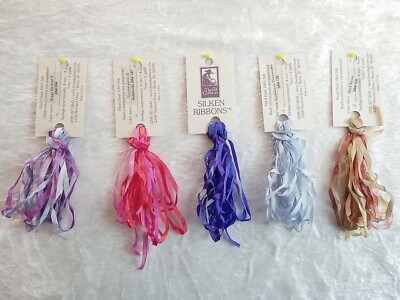 Seidenbändchen, Silken Ribbons, Thread Gatherer USA, 4 mm, Länge 4 Yds 