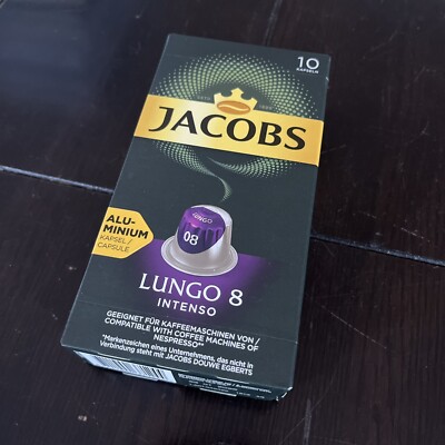 Jacobs LUNGO 8 Intenso Coffee Pods Nespresso (10 Pack)