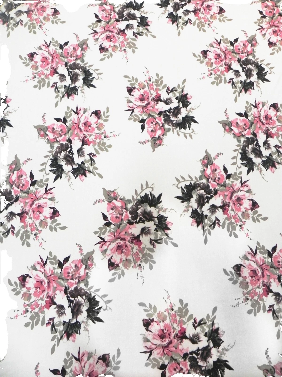 Ткань для рукоделия Jersey с цветочным узором рулоны