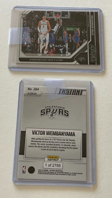 2023 Panini Instant 384 VICTOR WEMBANYAMA Rookie Card RC Devin Vassell Slam Dunk