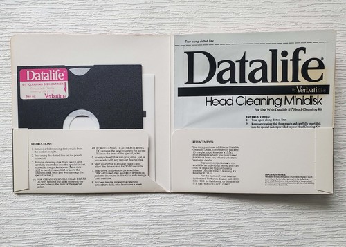 Datalife by Verbatim Unopened Set 10 Cleaning Disks AND Opened Head Cleaning Kit - Imagen 7 de 9