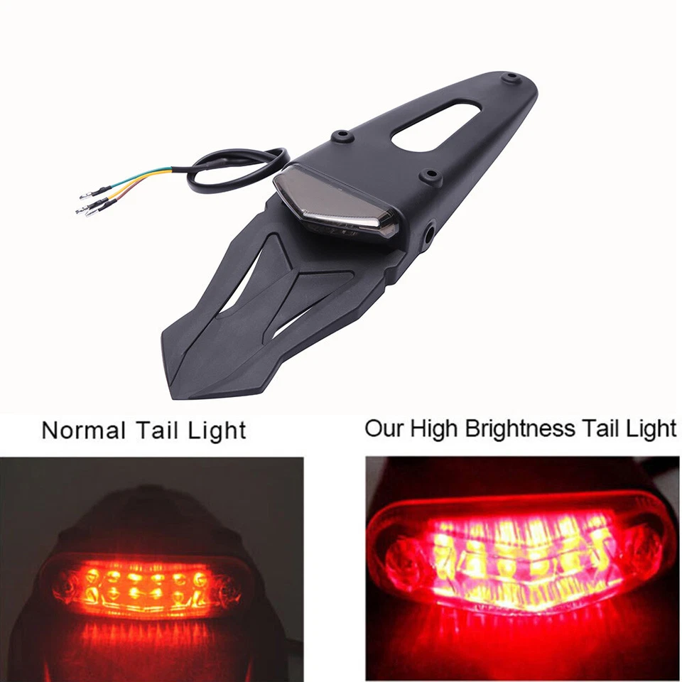 For Husqvarna TC250 TE250 FE350 Enduro LED Rear Fender Brake Tail Light Off-road - Image 3 of 4