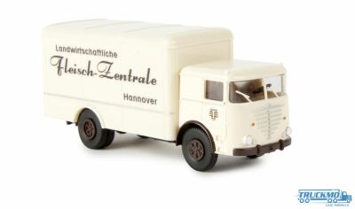 Brekina Landwirtschaftliche Fleisch Zentrale Büssing Commodore Koffer 79117
