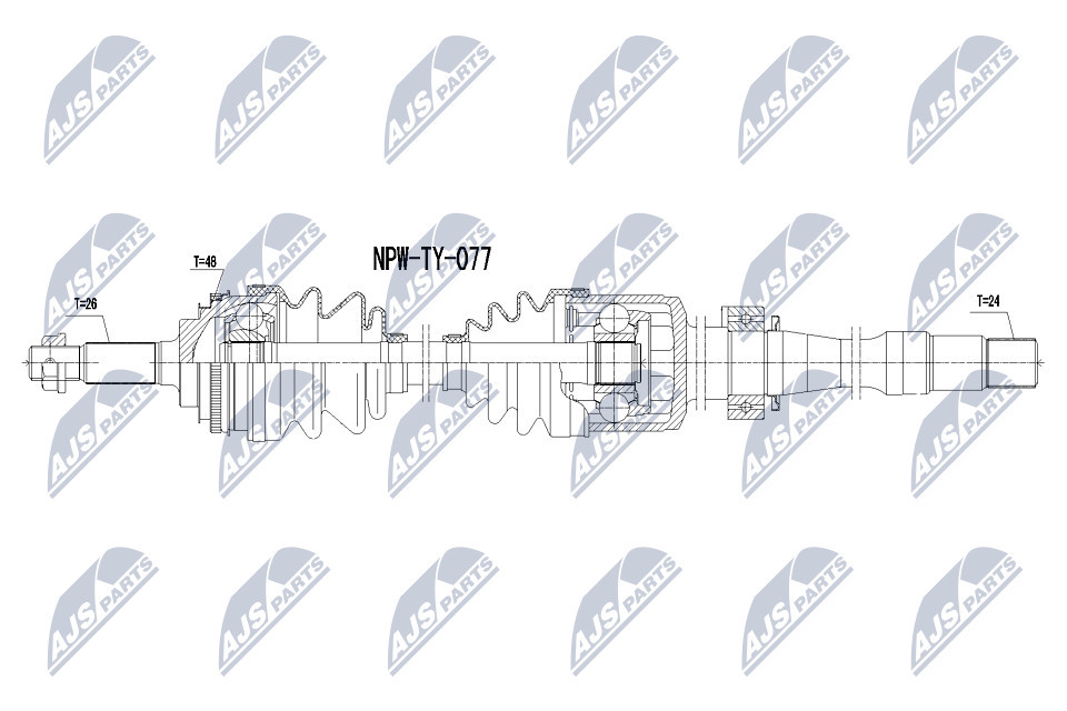 DRIVE SHAFT NPW-TY-077 FOR TOYOTA 3S-GTE 2.0L 4cyl CELICA - Image 8