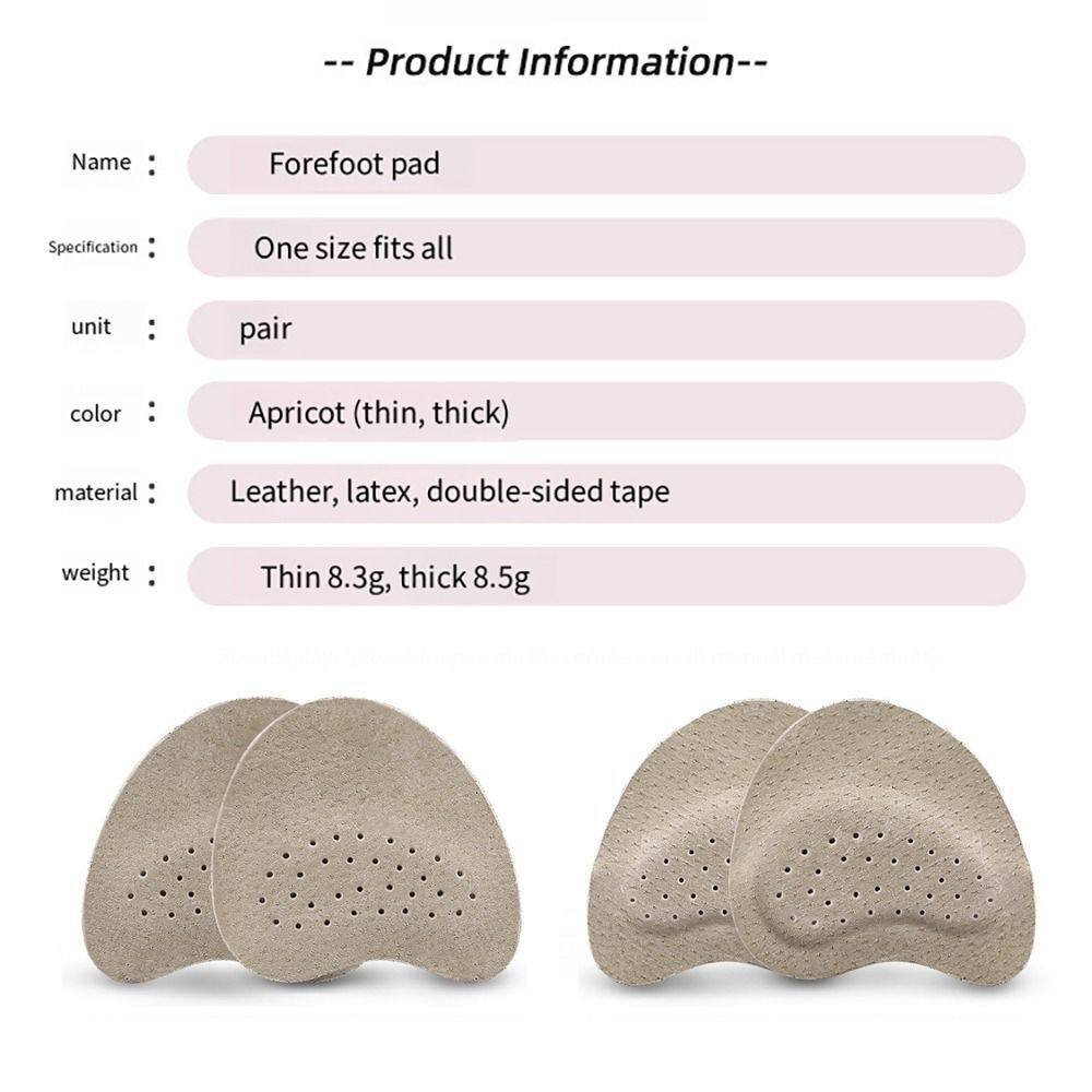 3 Pairs Foot Care Foot Cushion Half Insole Feet Insole Forefoot Pads