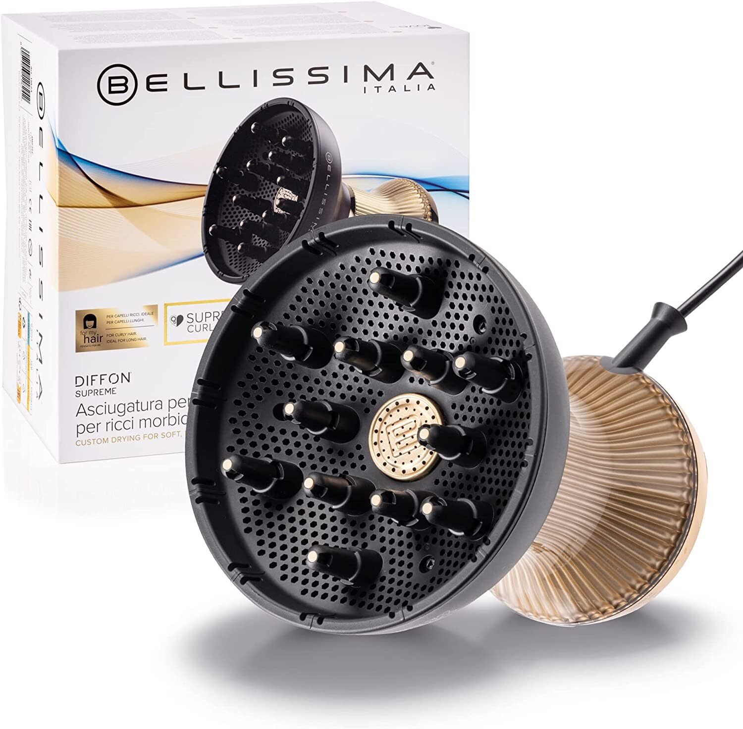 Bellissima Diffuseur D'Air Chaud XL Céramique + Huile D'Argan Pour Cheveux Bo...