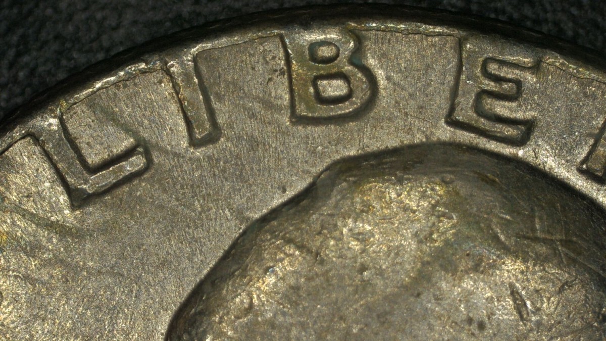 1982 D Washington Quarter Error LIBERTY on the Rim Edge, Repunched