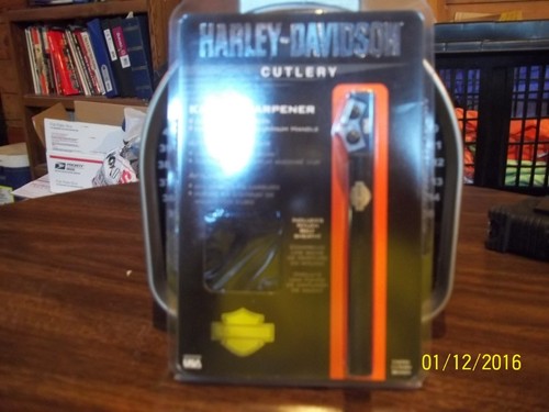 Harley Davidson CUTLERY POCKET KNIFE SHARPENER NEW IN BOX GREAT CHRISTMAS GIFT - Picture 4 of 4