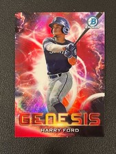 Harry Ford 2021 Bowman Chrome Genesis Red Refractor /5 Mariners GNS-11