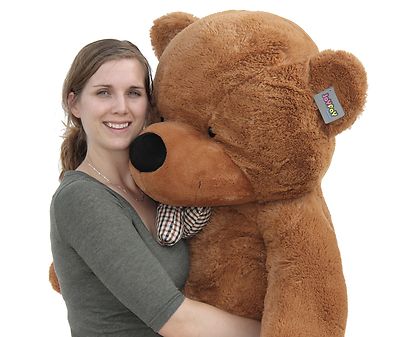 Joyfay 63in 160cm Dark Brown Giant Teddy Bear Plush Toy Birthday Valentine Gift